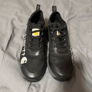 Carhartt Black Athletic Lace-Up Sneakers with Yellow Detail